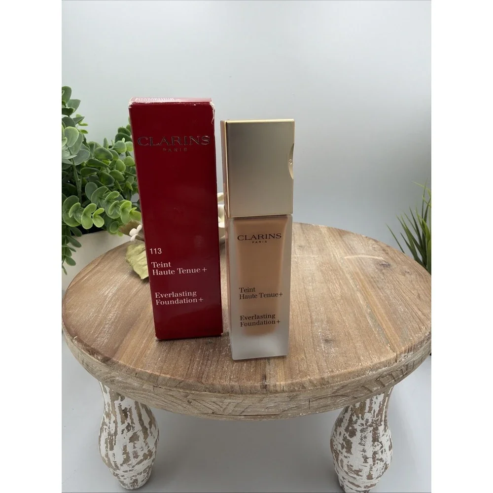 CLARINS PARIS EVERLASTING FOUNDATION+ - #113 CHESTNUT (1.1oz)  NIB